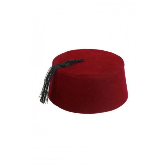 Osmanlı Erkek Bordo Fesi - Klasik Başlık Şapka