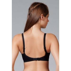 Yeni İnci Siyah Toplarlayıcı Telli Balenli Minimiser Sütyen 1640